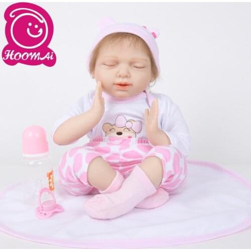 New arrival 55cm Doll Silicone Reborn Handmade Realistic Baby Dolls 22 Inch Bebe Reborn Babies Toys