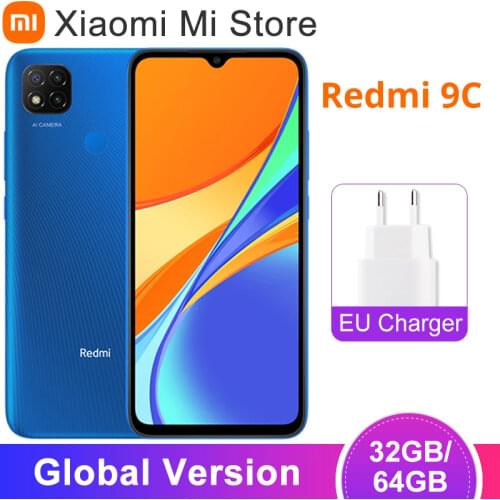 Global Version Xiaomi Redmi 9C Mobile Phone 3GB RAM 64GB ROM 13MP Triple Camera MTK Helio G35 5000mAh Battery 9C