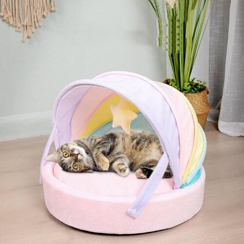 Dog Cat Sleeping Kennel Winter Warm Soft dog beds for small dogs Top Quality Comfortable Cozy Cave For Pet Puppy