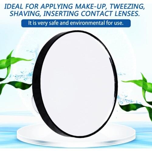 Vanity Makeup Mirror 5X 10X 15X Magnifying Mirror With Two Suction Cups Cosmetics Tools Mini Round Mirror Bathroom Mirror