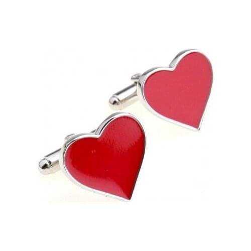 Red Heart Cufflink 15 Pairs Free Shipping