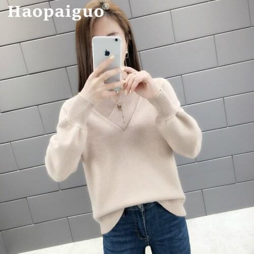 Women O-neck Loose Autumn Knitted Sweater Pullovers Winter Autumn Basic Women Sweaters Pullover Khaki Yellow Green Cheap Top
