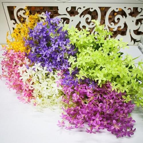 1 piece / silk touch silk lily leaf fake flower party home flower decoration wedding decoration fake flower