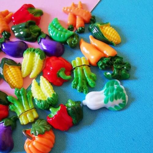 20 pcs flat back lettuce leaves/vegetable/miniatures/cute/fairy garden gnome/moss terrarium decor/bonsai/figurine/doll house