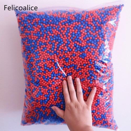 250g mixed 7-9mm Decorative Rainbow Assorted Bleeding Color Polystyrene Styrofoam Filler Foam Mini Beads Balls DIY Decoration