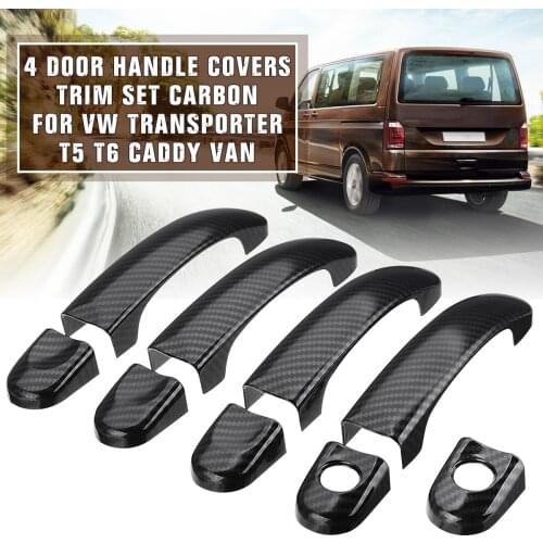 4 Various Style 1 Set Door Handle Covers Trim For VW TRANSPORTER for T5 2003 2004-2015 for T6 2015-up for CADDY VANS 2004-2015