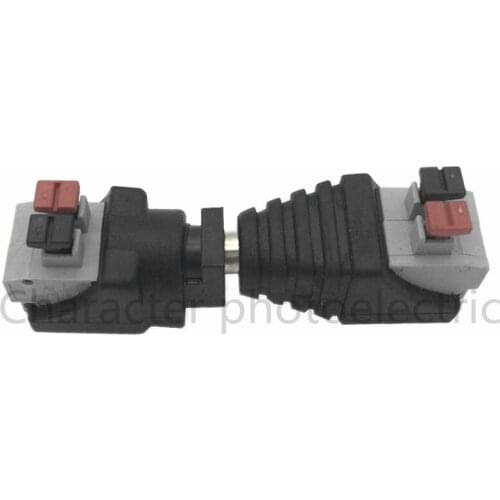 5 pairs Male 5pcs Female 5pcs DC connector 5050 5630 2835 LED strip clamp spring connector male plug and plug DC adapter