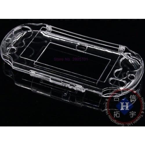 500pcs Clear Hard Case Transparent Protective Cover Shell Skin for Sony psv2000 Psvita PS Vita PSV 2000 Crystal Body Protector