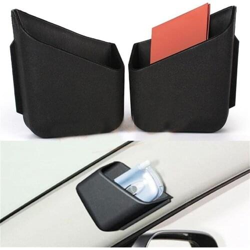 Car Interior Front Door Handle Organizer Auto Accessories Mini Waterproof Plastic Phone Sunglasses Sundries Storage Box 2pc