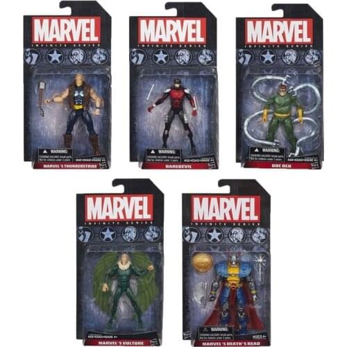 Hasbro Marvel Infinite Series 3.75-inch Doc Ock Vulture Death Head Thunderstrike Model Anime Figures Favorites Collect Ornaments