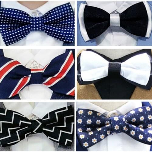 Children Bow Tie Baby Kid Clothing Accessories Student Boys Gentleman Adjustable Suit Shirt Neck Tie Bowknot Dot for Party