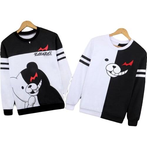 Brdwn Danganronpa Unisex Monokuma Cotton Long-Sleeved Cosplay T-Shirt Tee Tops
