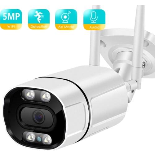 BESDER 2MP IP Camera Wifi Outdoor Ai Human Detect Audio Wireless Camera 5MP HD Color Infrared Night Vision Security CCTV Camera