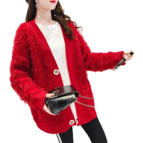 Ldhtzkcx Women's Knitted Cardigans