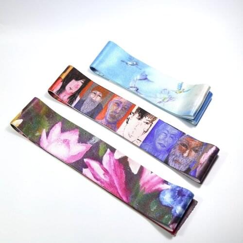 Satin printedElastic Bands50MM Elastic Ribbon Clothing Bags Trousers Elastic Rubber 5CM DIY Sewing Accessories rubber band