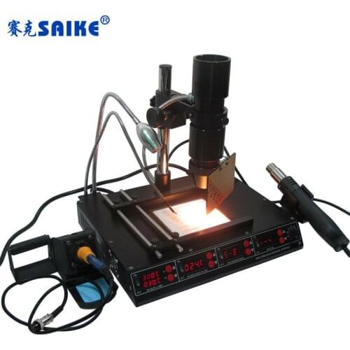 SAIKE 8510D Multifunctional infrared soldering station hot air bga rework station Desoldering station Pcb preheater 220V