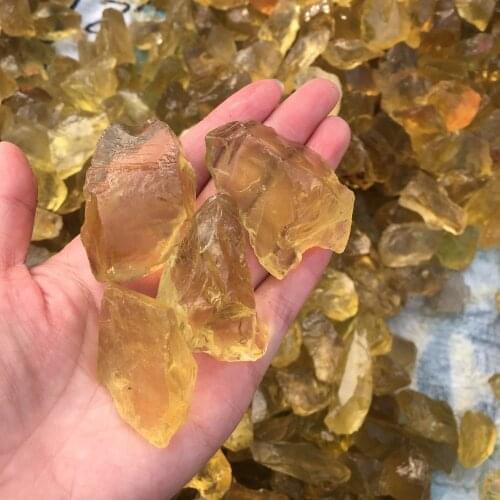 Natural rough citrine stone raw citrine crystal stones for home decoration