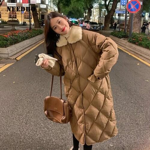 Женские длинные пуховики NEEDBO China At AliExpress