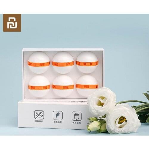Original YouPin Clean-n-Fresh Deodorant shoe ball Dry Deodorizer Air Purifying Switch Ball Shoes Eliminator for Home 45days 6pcs