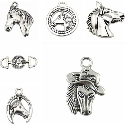 Sejuani diy charms for jewelry making kit pendant for bracelet jewelry accessories Horse Head Charms