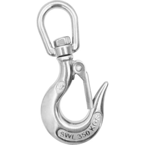 113mm / 4.45in Length Stainless Steel Spring Swivel Shackle