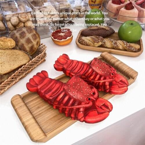 Women Flip Flop Crayfish Beach Designer Slippers 2021 Summer New Hot Men Creative Cute PVC Indoor Non-slip Quick Dry Shoes
