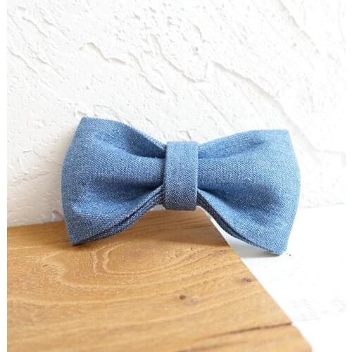 Light Jean Fiber Claw Dog Bowtie Pet Collar Accessory Puppy Cat Pet Supplies Grooming Tools Dogs Dismountable Ornamental Bow Tie