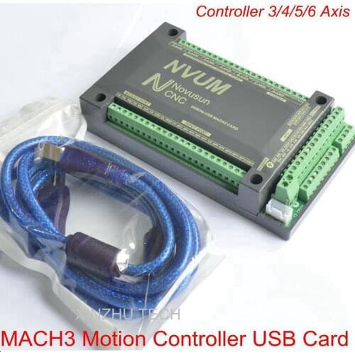 MACH3 USB Card NVEM 3 Controller 3/4/5/6 Axis CNC Motion Controller USB Card 250KHz Breakout Board Interface Stepper/Servo