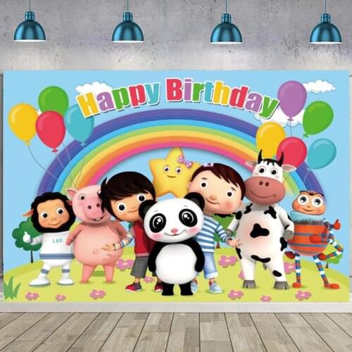 Little Baby Bum Backdrop Kids Birthday Party Custom Photo Background Baby Shower Photocall Decoration Banner Vinyl Studios Props
