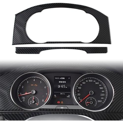 Car Interior Dashboard Panel Decor Trim Cover For Volkswagen VW Golf 7 GTI MK7 2014-2019 Carbon Fiber Decoration Car Accessories