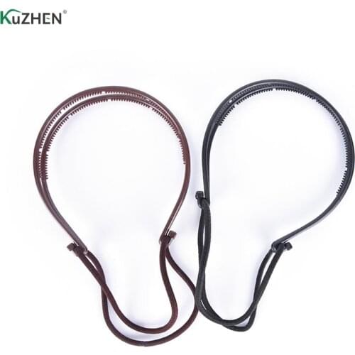 1PCS Woman Hair Accessories Magic Hair Curls Bun Double Hairbands Hair Hoop Braid Black Plastic Headband Hair Bun Maker