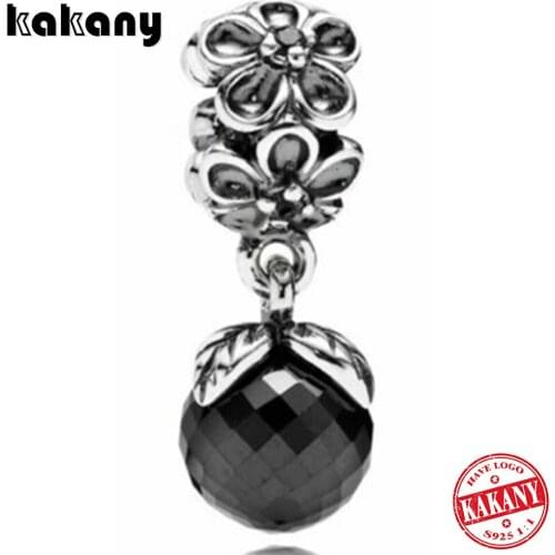 Kakany 100% S925 Sterling Silver 790858spb Garden Black Charm Charm Jewelry Party Birthday Gift Free Shipping Wholesale