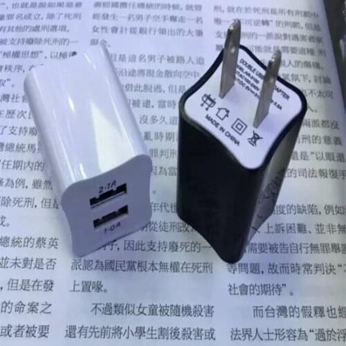 100pcs/lot US Plug 5V 2.1A 2 USB Port Dual USB Wall Home Travel Charger Adapter for iPhone 6 7 8 5s for iPad for Samsung