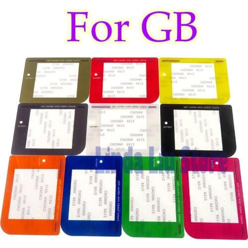 2pcs Replacement Protective Screen Lens for Gameboy For GB Protector Lens cover Colorful Plastic Plastic Mirror