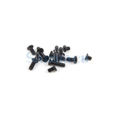 50Pcs M5 Phillips Flat Countersunk Head Black Screws Carbon Steel