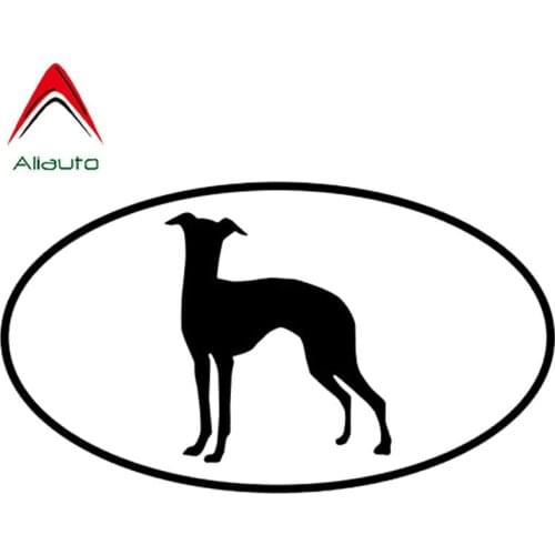 Aliauto Italian Greyhound Dog Car Stickers Waterproof Vinyl Decal Motorcycles Automobile Decoration Black/Silver,13cm*7cm