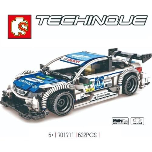 SEMBO Blocks Super Race Car Building Bricks Famous Vehicle Model Educational Toy Boy Gifts Kids Toys for Children Present 701711