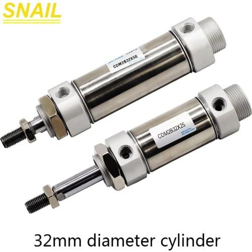 Diameter 32mm,small cylinder with magnetic ring,stroke75 100 125 150 175 200 225 250 mm for mechanical and pneumatic components