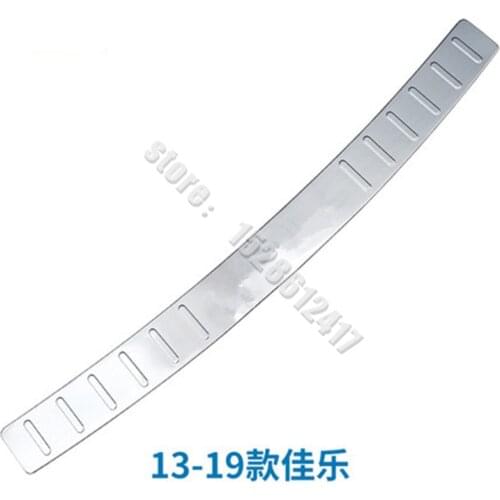 For kia carens 2007 -2019 Car-Styling Stainless Steel car External Rear Bumper Protector Sill plate accessories