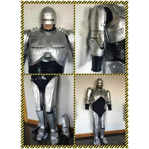 Technology space Custom silver wearable armor futuristic suit police soldier costume cosplay robot costumes
