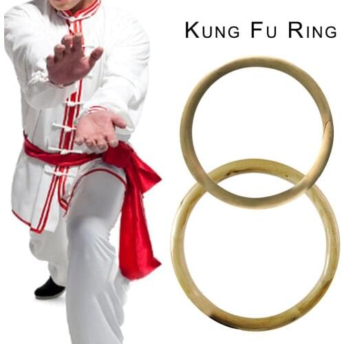 Kung Fu Ring For Hand Wrist Strength Training Traditional Martial Arts Equipment Wooden Bamboo Wing Chun Rattan Ring