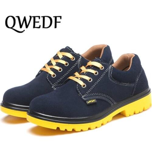Mens Steel Toe Work Safety Shoes Lightweight Breathable Anti-smashing Anti-puncture Non-slip Reflective Casual Sneaker X2-03