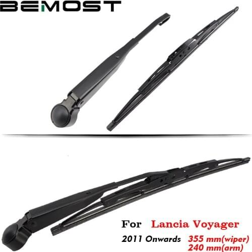 BEMOST Car Rear Wiper Arm Blade Soft Natural Rubber For Lancia Voyager 355MM Hatchback 2011 2012 2013 2014 2015 2016 2017 2018