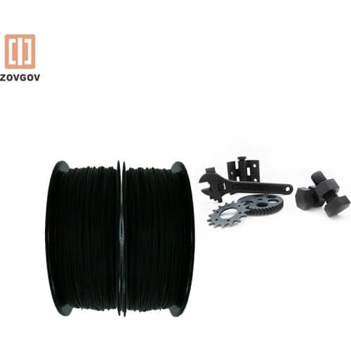 Carbon Fiber PLA ZOVGOV Filament For 3D Printer Similar Metal Texture 0.8KG With Spool 1.75mm Sublimation Supplies
