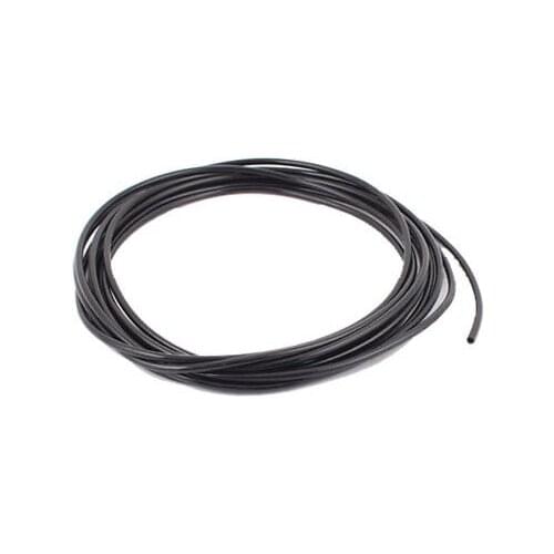 2.5mm x 4mm Fleaxible PU Tube Polyurethane Pneumatic Hose Black 5M 16.4ft