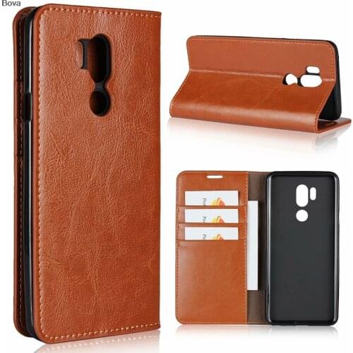 Deluxe Wallet Case For LG G7 premium leather Case For LG G7 G7 ThinQ Flip Protective Cover Bags coque fundas
