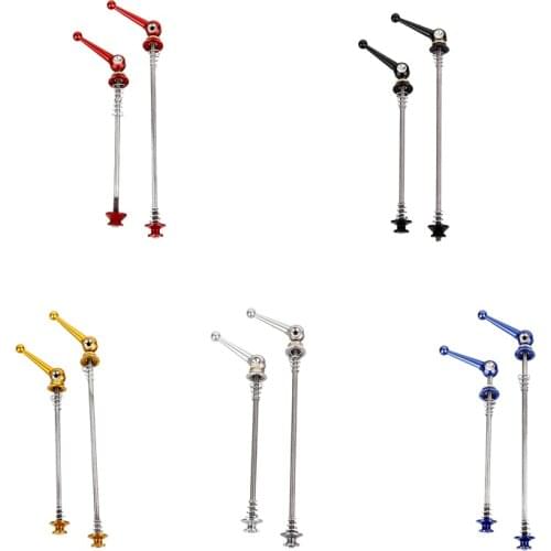 Bicycle Skewers 1 Pair Ultralight Titanium Quick Release Bicycle Hub Skewers for MTB Road Bike