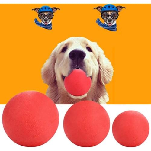 Solid Rubber Balls Bouncy Ball Bite Resistant Indestructible Dog Training Ball Pet Toy