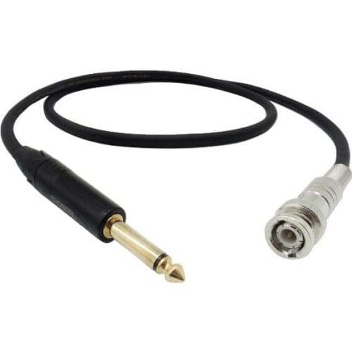 Mono Channel 6.35mm Male to BNC Q9 Male Audio Extension Cable
