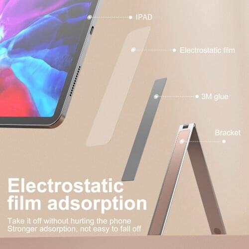 Universal Tablet Computer IPAD Desktop Bracket Aluminum Alloy Multi-Band Multi-Function Back Sticker Hidden Bracket Portable Fit